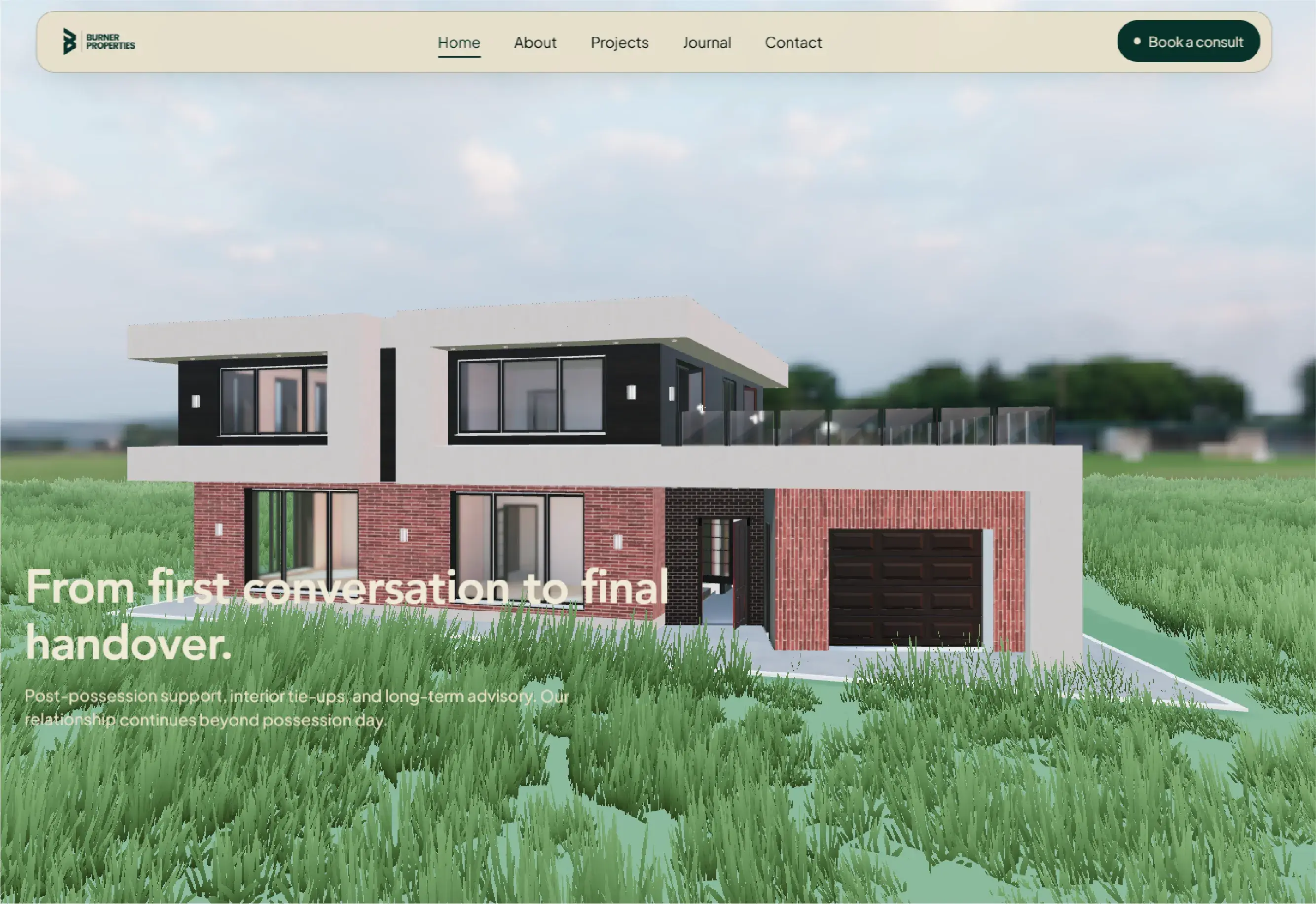 Burner Property — 3D web build