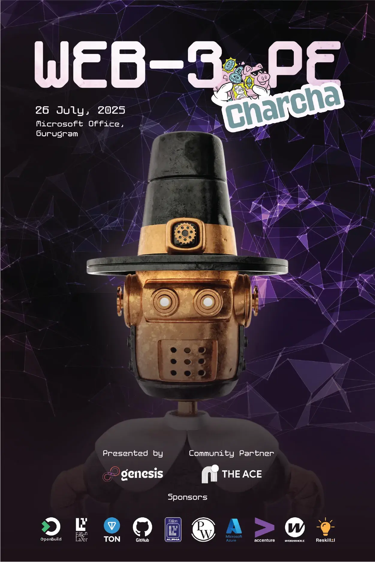 WEB3 PE CHARCHA event poster